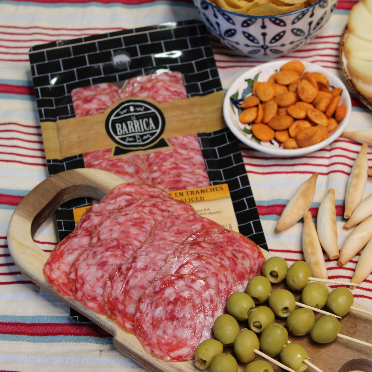 Iberian Salchichon Sliced La Barrica, 80g