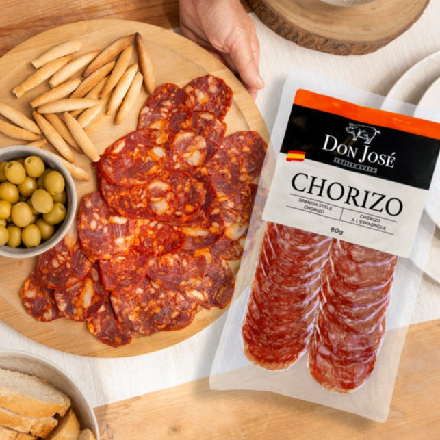 DON JOSÉ. Chorizo ​​Tranché "Chorizo ​​en lonchas". 80gr