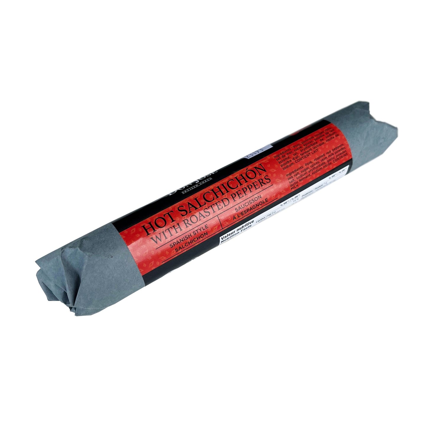 Bâtonnet de Saucisson épicé aux poivrons rouges rôtis Don Jose 225gr