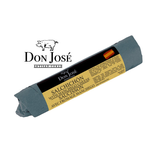 DON JOSÉ. Salchichón espagnol au fromage Manchego "Salchichón Español con Queso Manchego" Stick 225g