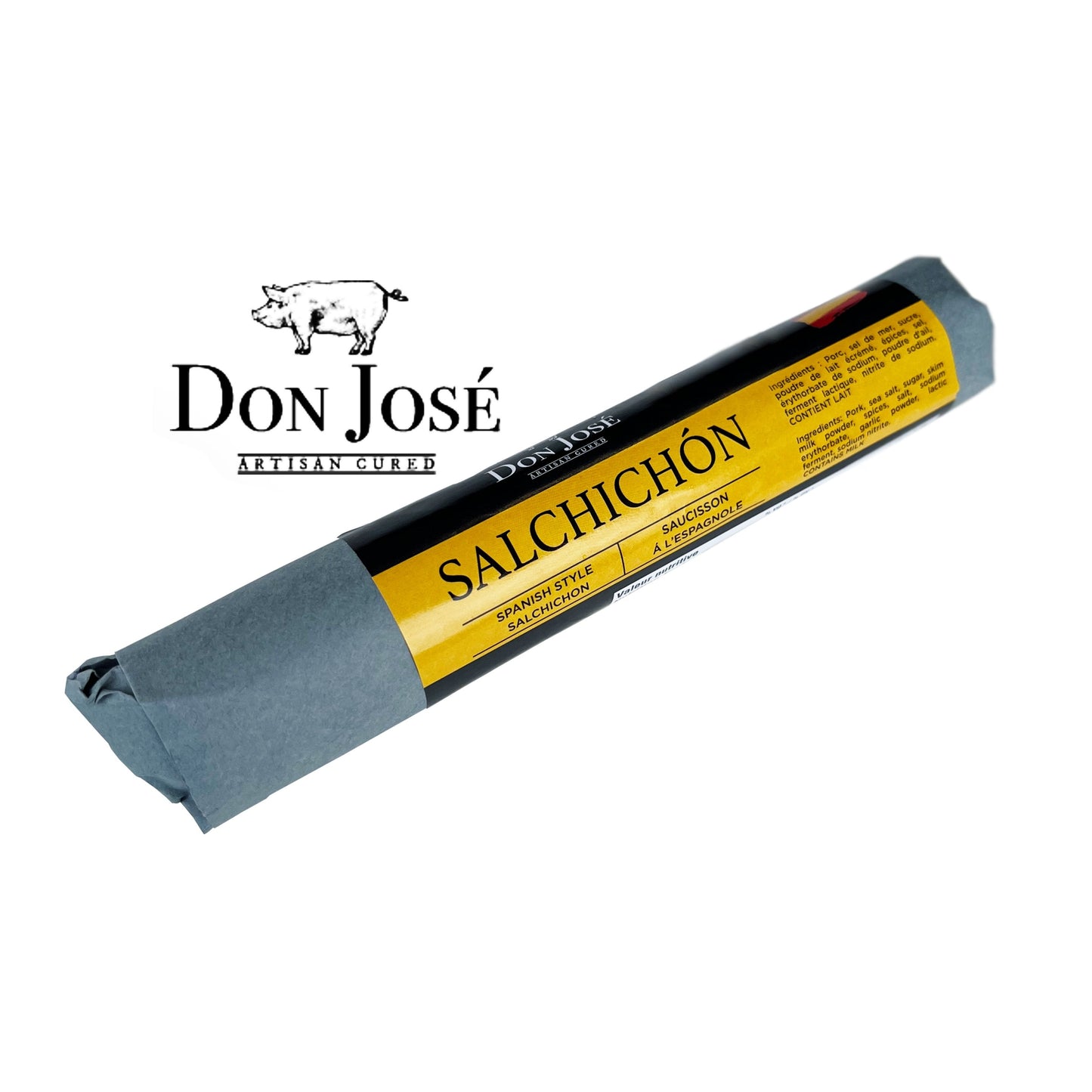 DON JOSÉ. Salchichón espagnol "Salchichón Español". (Bâton 225gr)