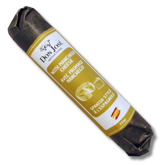 DON JOSÉ. Salchichón espagnol au fromage Manchego "Salchichón Español con Queso Manchego" Stick 225g