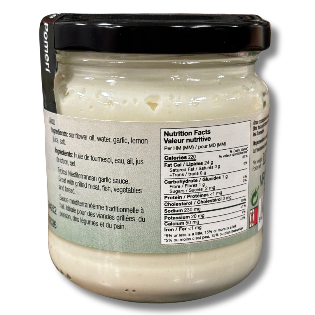 Mediterranean Aioli sauce, 185g