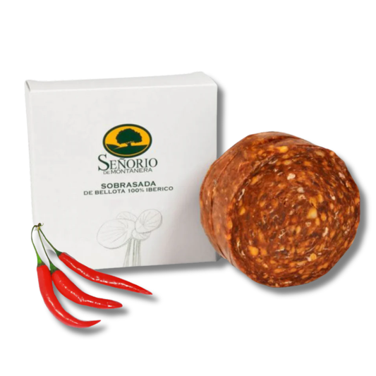 Chorizo ​​ibérique semi-doux nourri aux glands "Sobrasada Ibérica". Seigneur de Montanera (350gr)