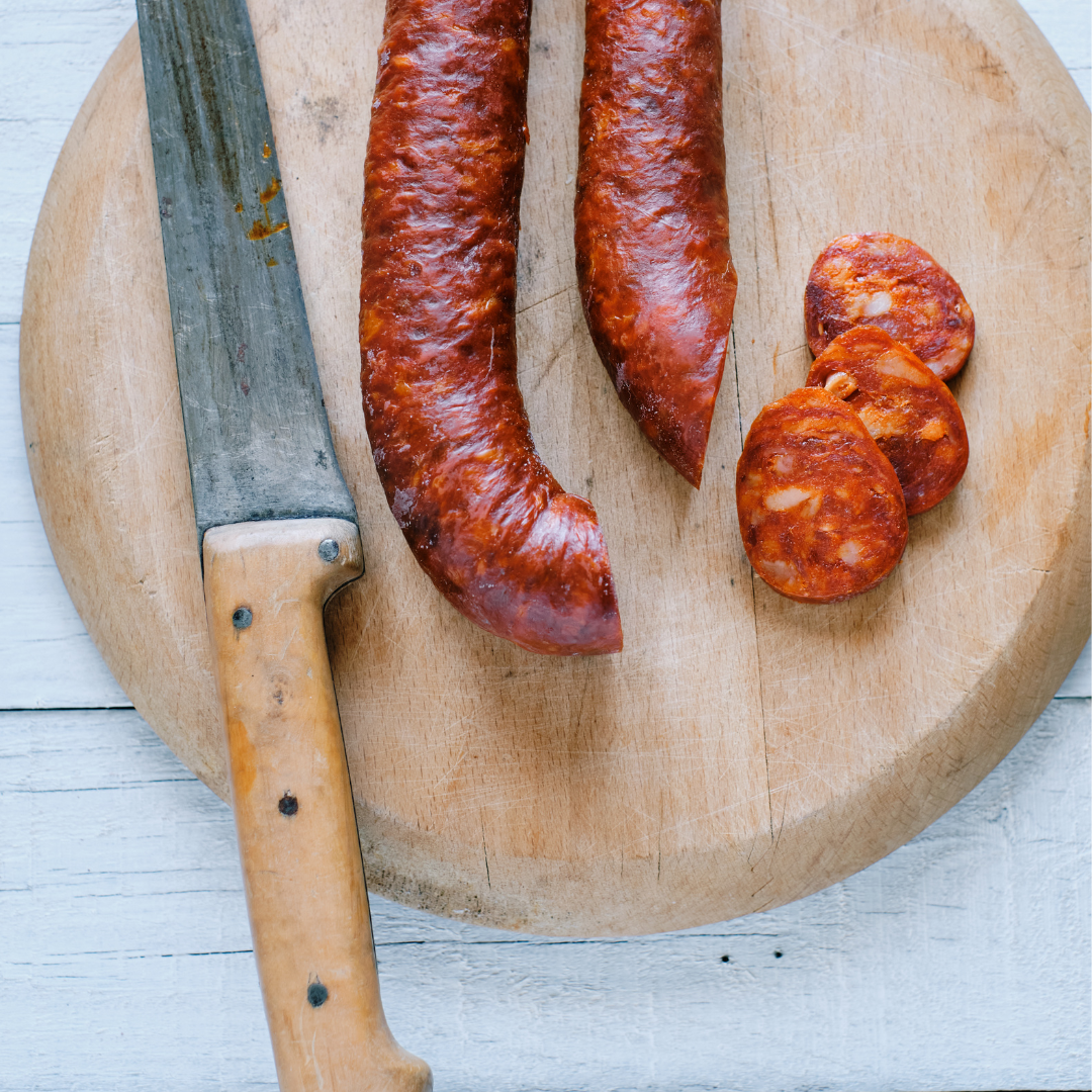 Chorizo ​​Ibérique Bellota "Chorizo ​​Sarta Ibérico de Bellota". Seigneur Montanera (250gr)