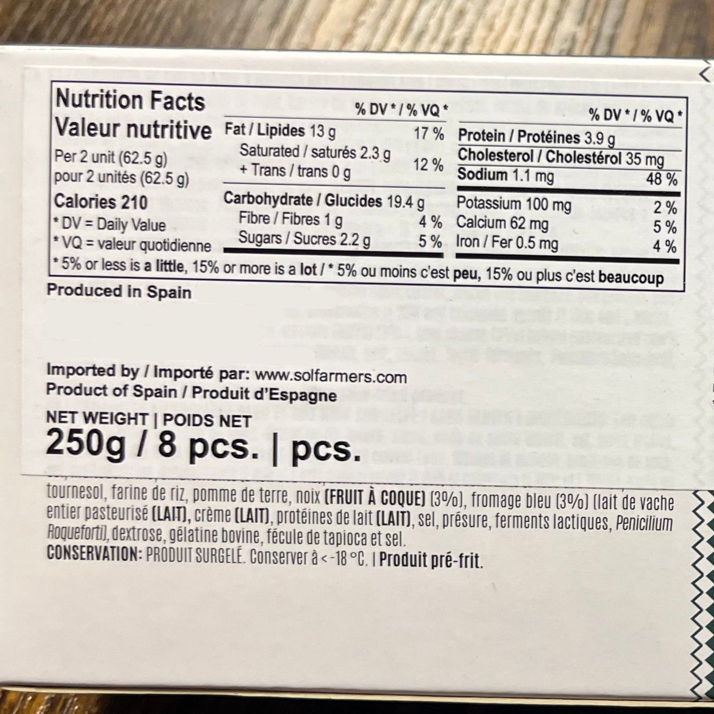 Blue Cheese & Walnuts Croquettes for Air Fryer & Oven – Croquetas Queso. La Cocina de Senén, 200g