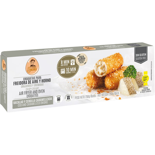 Cod & Caramelized Onion Croquettes for Air Fryer & Oven. La Cocina de Senén, 200g
