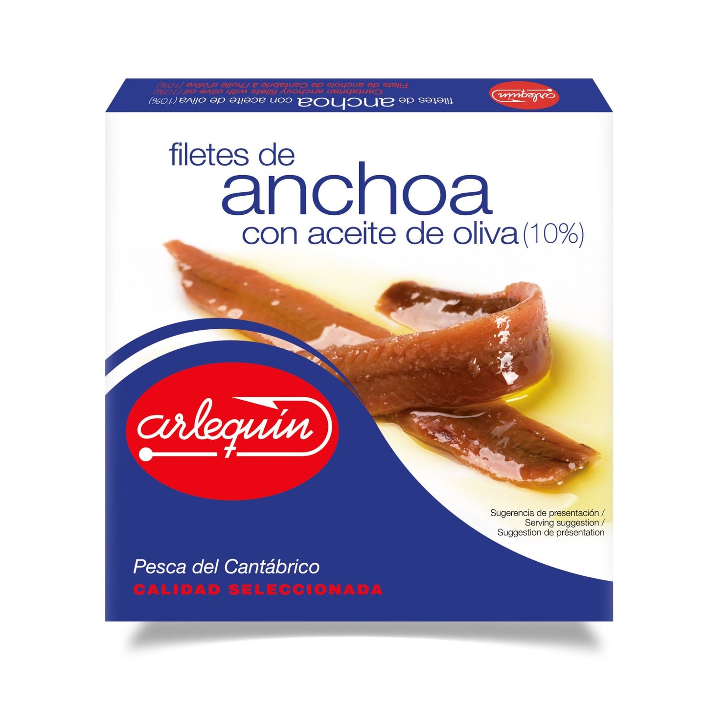 anchovy fillets in olive oil arlequin blue line