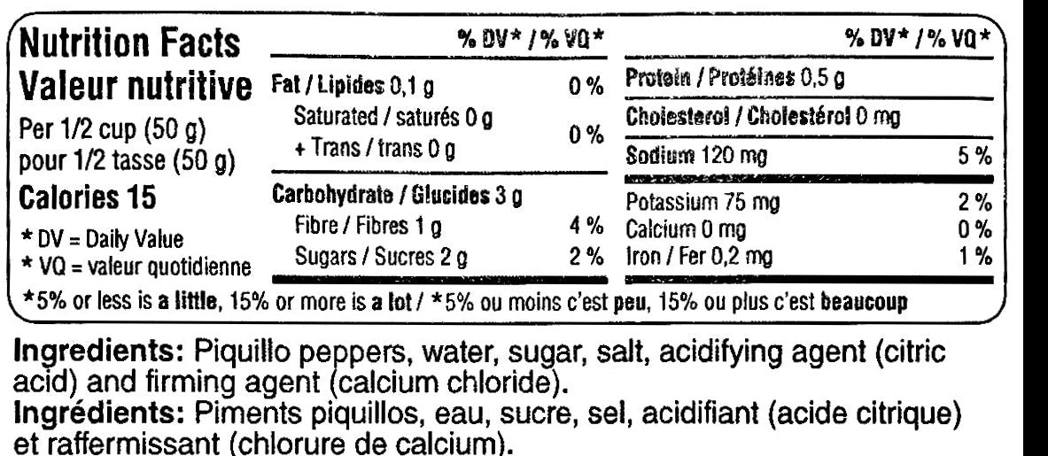 Bamboleo Whole Piquillo Peppers, 425g - Solfarmers