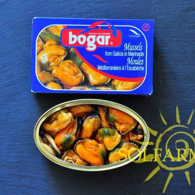 Mussels in Marinade Sauce 12-16 pcs "Mejillones en Escabeche". Bogar