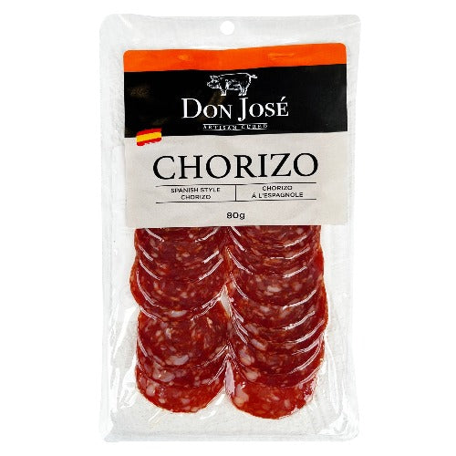 DON JOSÉ. Chorizo Sliced "Chorizo en lonchas". 80gr